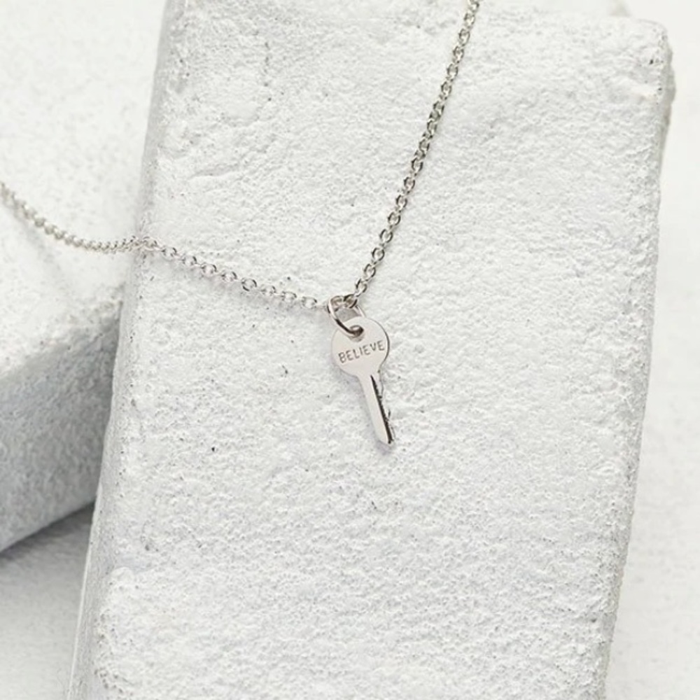 Believe Silver Mini Key